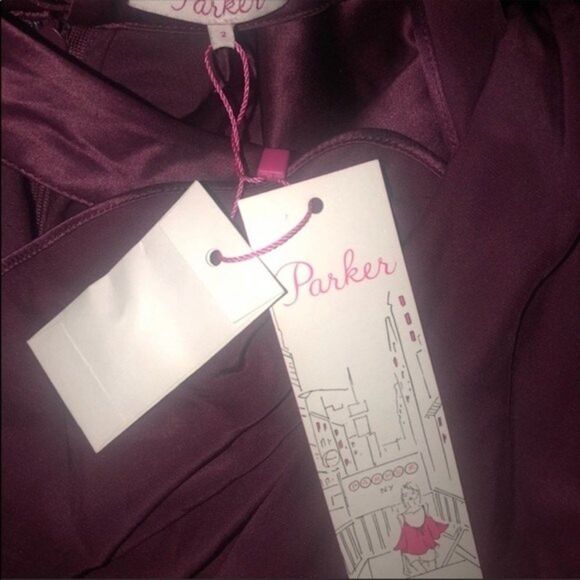 Parker Womens Size 2 Tanya Asymmetric Silk Dress - Picture 4 of 8